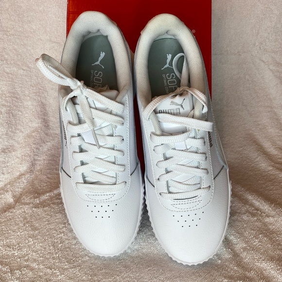 New size  9 us womens / femmes white soft foam optimal comfort sneakers - Picture 5 of 6